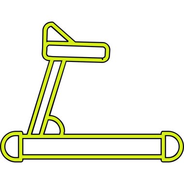 koşu bandı web simgesi, vektör çizim 