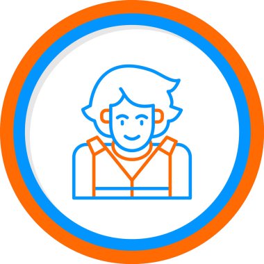 Kanocu adam. Web simgesi basit illüstrasyon