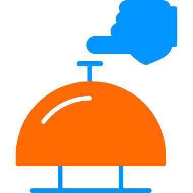 Bir çan simgesinin vektör illüstrasyonu