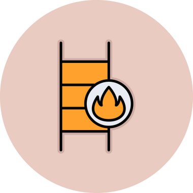 Merdiven simgesi çizimini ateşle                   