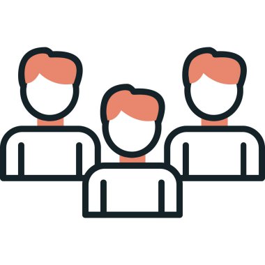 vector illustration of Group people icon 