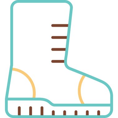 Ayakkabı simgesinin vektör illüstrasyonu