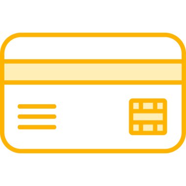 Kredi Kartı. Web simgesi basit illüstrasyon 