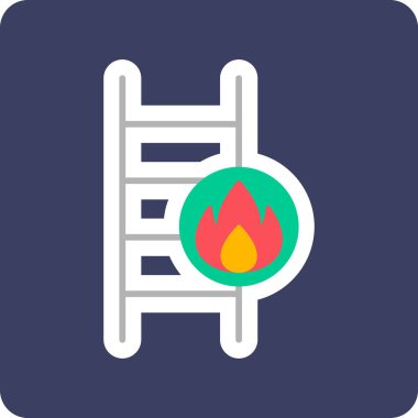 Merdiven simgesi çizimini ateşle                   