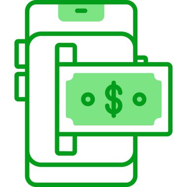 Çevrimiçi Bankacılık simgesinin vektör illüstrasyonu 