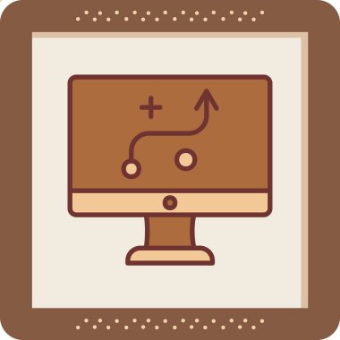 Strateji Simgesi Vektör illüstrasyonu 