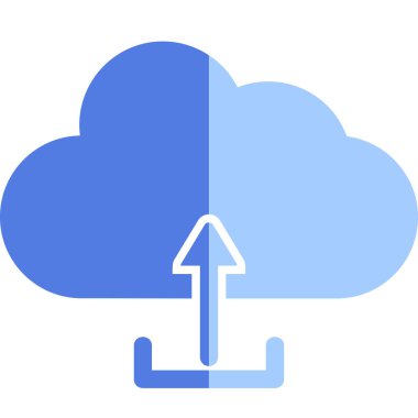 Bulut simge vektör çizim upload          