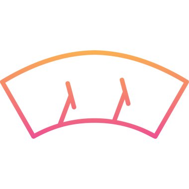 Silecek ağ simgesi vektör illüstrasyonu