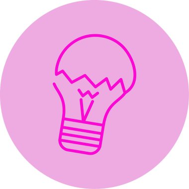 ampul web simgesi basit tasarım