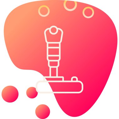 Modern joystick simgesinin vektör çizimi                             
