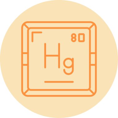 Merkür web simgesi vektör illüstrasyonu