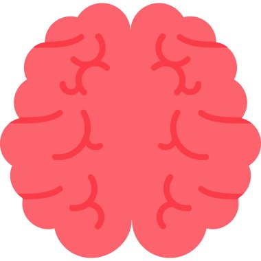 Beyin. Web simgesi basit illüstrasyon 