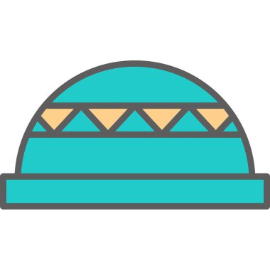 Bosu Ball web simgesi vektör illüstrasyonu