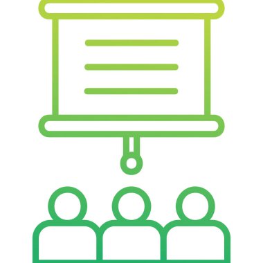 sunum simgesi, vektör illüstrasyonu 