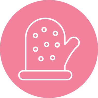 Bebek eldiveni. Web simgesi vektör illüstrasyonu