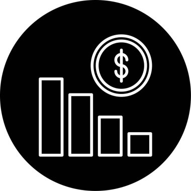 Yatırım simgesi vektör illüstrasyon tasarımı 