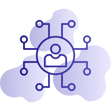 ağ web simgesi, vektör çizim 