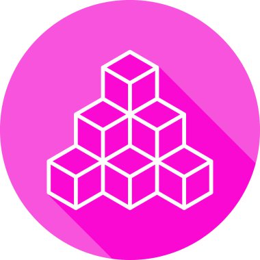 küp web simgesi basit tasarım 