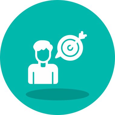 Amaç ağ simgesi vektör illüstrasyonu