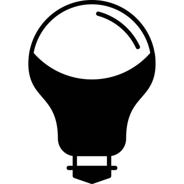 ampul simgesi, vektör illüstrasyonu 