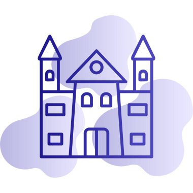 Castle vektör resimleme tasarımı