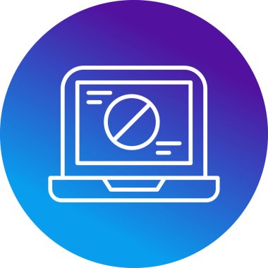 dizüstü bilgisayar simgesi, vektör illüstrasyonu