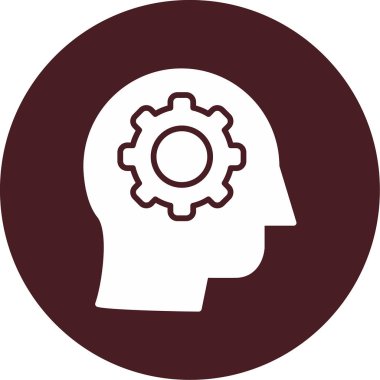 Eleştirel Düşünme Ağı simgesi, vektör illüstrasyonu