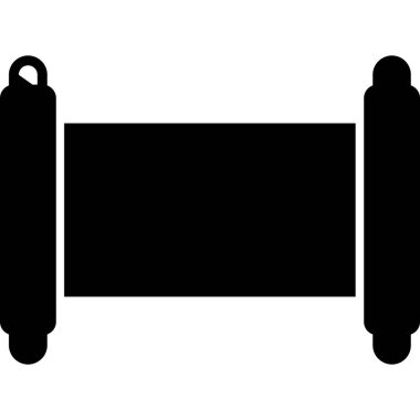 Eski Parşömen Web simgesi vektör çizimi