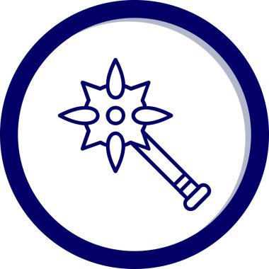 Topuz. Web simgesi basit illüstrasyon              