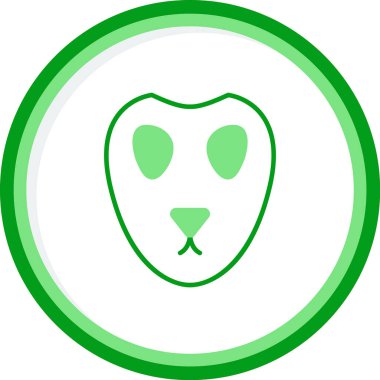 Bir maskenin vektör illüstrasyonu 