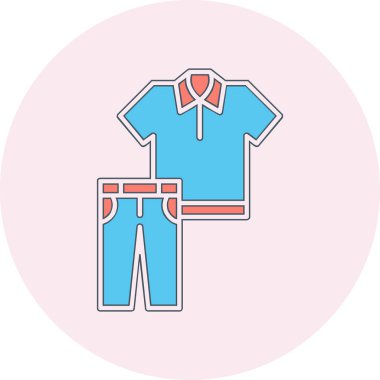 giysi web simgesi, vektör illüstrasyonu 