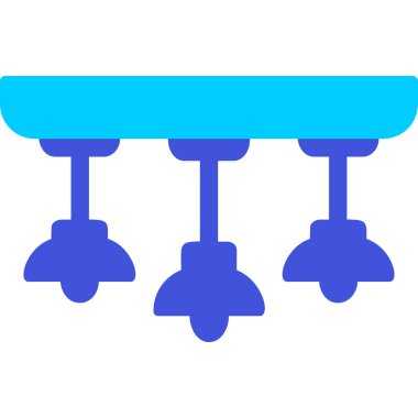 Asılı Lambalar simgesinin vektör illüstrasyonu           