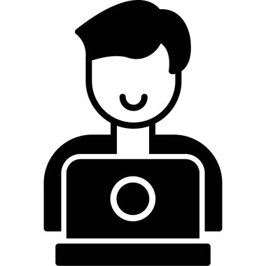 Yazılım Mühendisi Web simgesi vektör çizimi