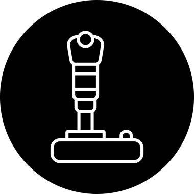 Modern joystick simgesinin vektör çizimi                             