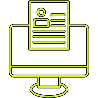 Çevrimiçi Web simgesi, vektör illüstrasyonu