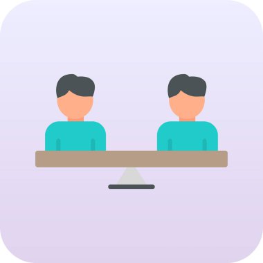 Modern Eşitlik simgesinin vektör illüstrasyonu                