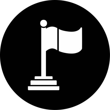 Bayrak. Web simgesi basit tasarım 