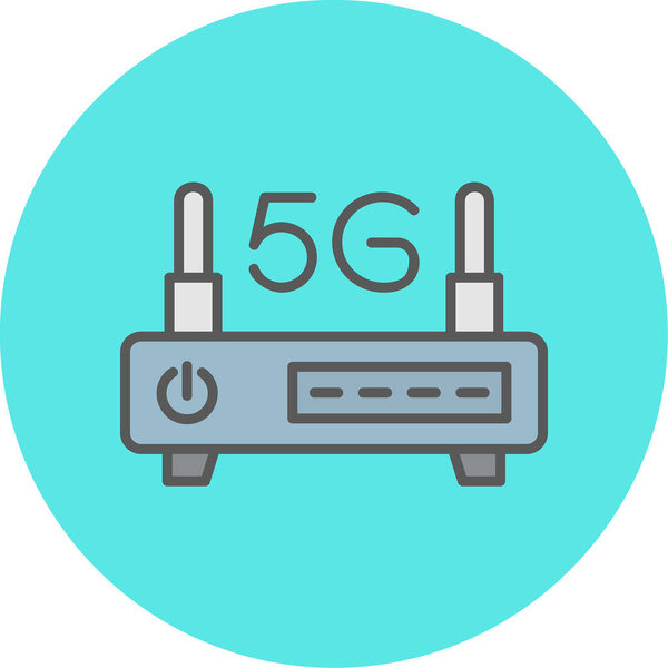 Иконка веб-маршрутизатора, векторная иллюстрация 