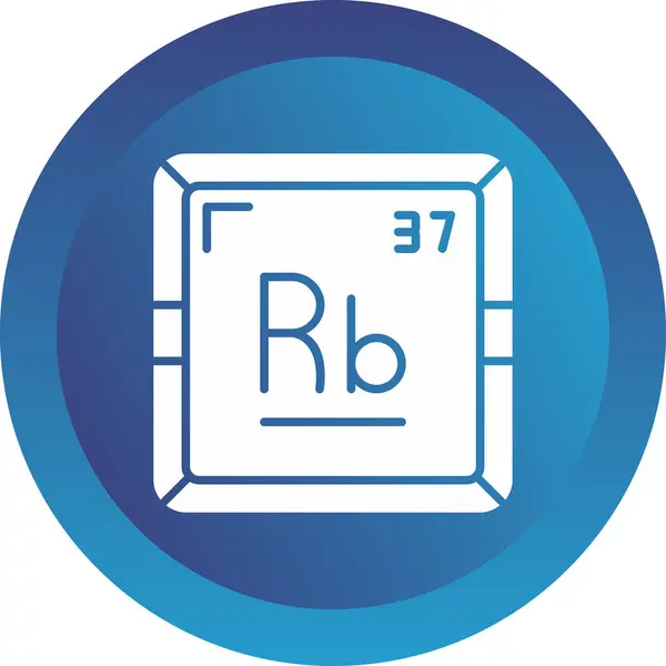 stock vector vector illustration of Rubidium modern icon                      