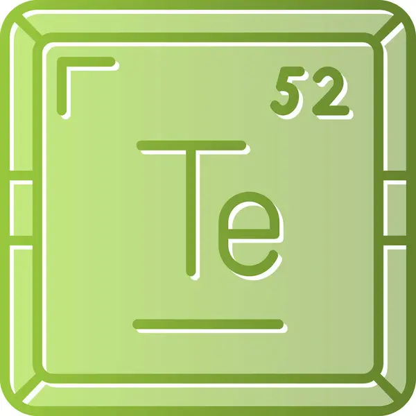 stock vector vector illustration of Tellurium modern icon                      