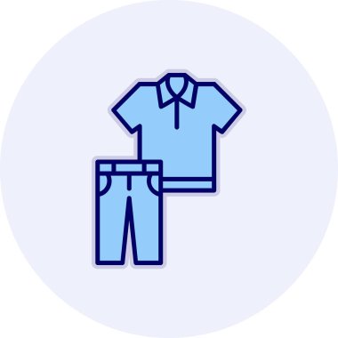 giysi web simgesi, vektör illüstrasyonu 