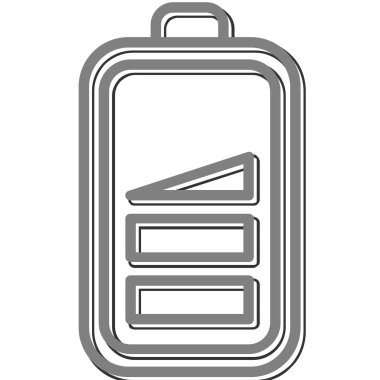 düşük pil web simgesi, vektör çizim