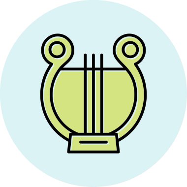 Lir. Web simgesi basit illüstrasyon                      