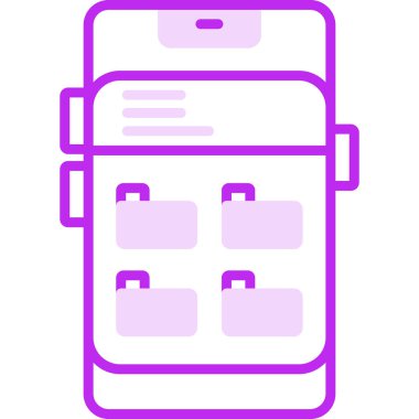 Dizin Yönetimi. Web simgesi basit illüstrasyon              