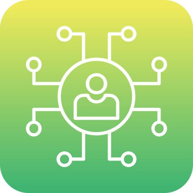 ağ web simgesi, vektör çizim 