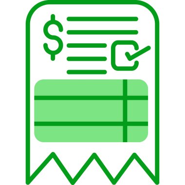 fatura simgesi vektör illüstrasyonu