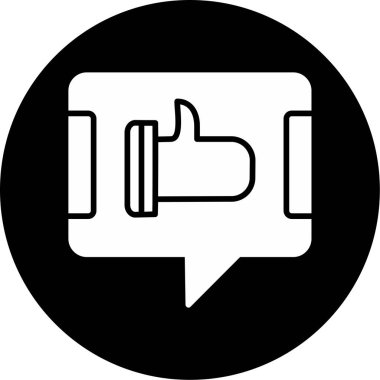 Başparmağını kaldır. Web simgesi basit illüstrasyon 