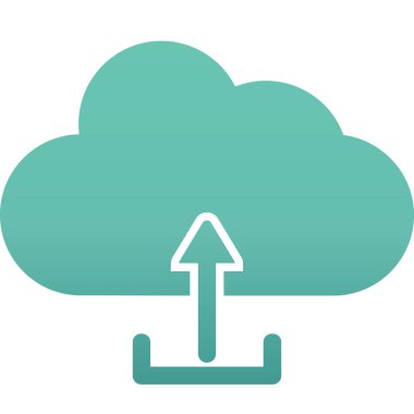 Bulut simge vektör çizim upload          