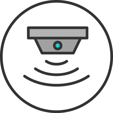 sensör simgesi, vektör illüstrasyonu basit tasarım