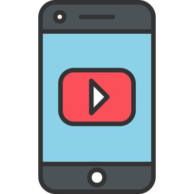 vektör çizimi sosyal medya simge 